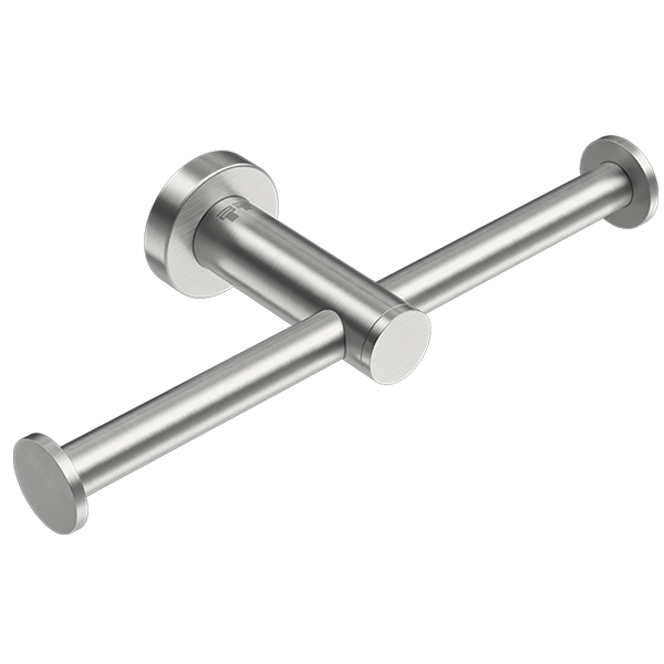 Bathroom Butler Brushed Double Paper Holder